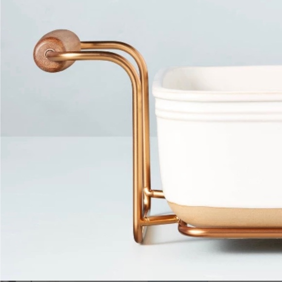 4.25qt Oven-to-Table Stoneware Baking Dish Cream - Hearth & Hand with Magnolia - Picture 4 of 4